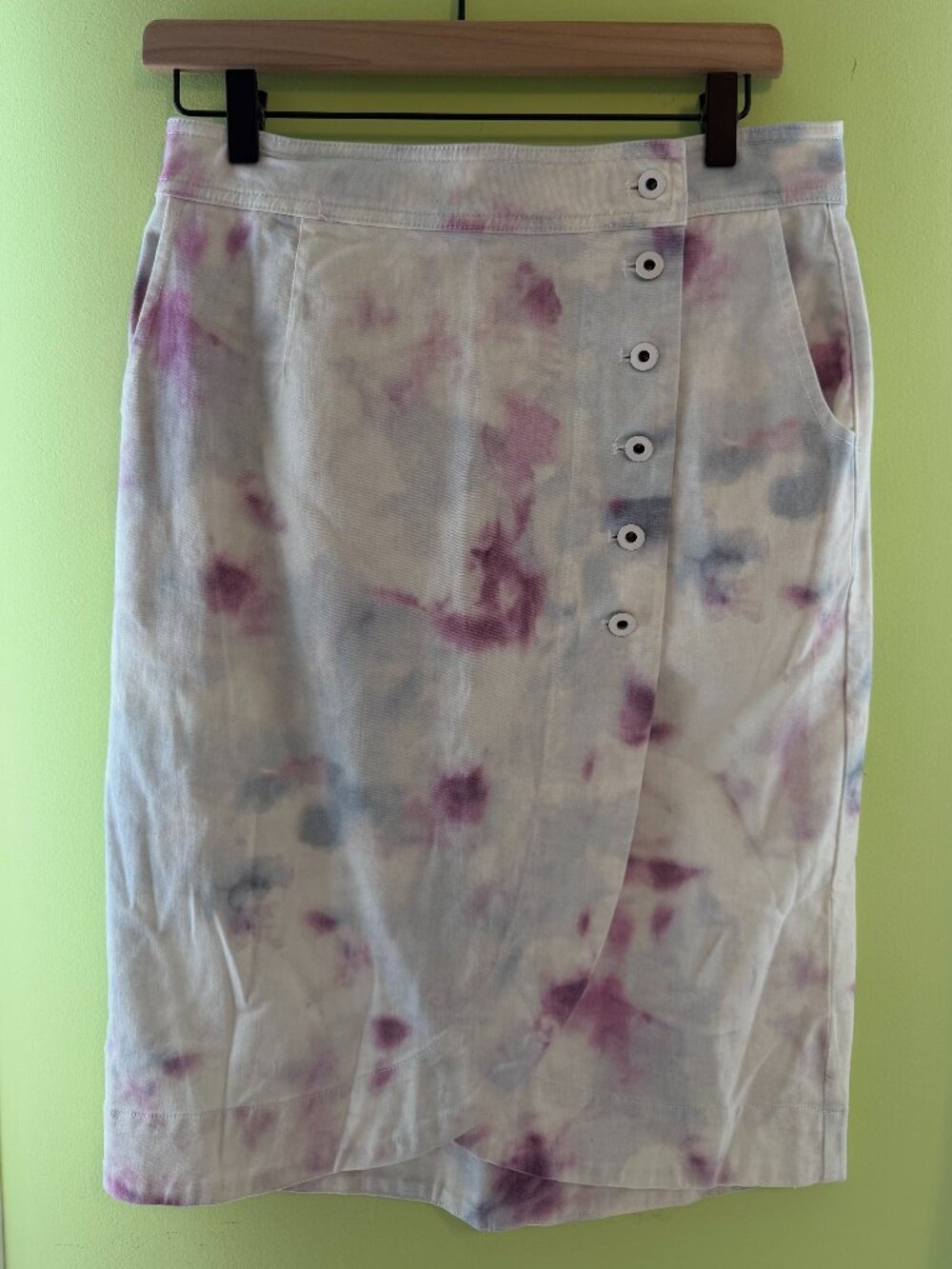 NWT Anthropologie Tulip Hem Tie-dye Cotton Pencil Skirt - Size 4